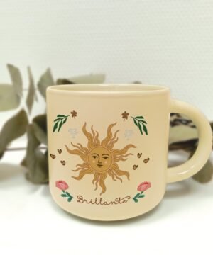 Alternative view of Mug Céramique Rond Beige 350 ml Le Soleil, Royal Garden