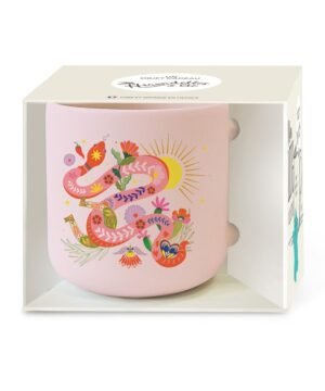 Alternative view of Mug Céramique Rond Rose 350 ml Serpent, Royal Garden