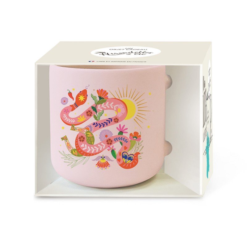 Mug Céramique Rond Rose 350 ml Serpent, Royal Garden – Image 2