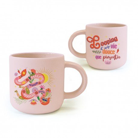 Mug Céramique Rond Rose 350 ml Serpent, Royal Garden – Image 3