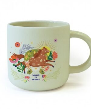 Mug Céramique Rond Vert 350 ml Far West, Royal Garden
