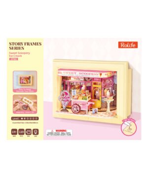 Alternative view of Sweet Scoopery Ice Cream – Glacier Miniature DIY Gourmande, ROBOTIME