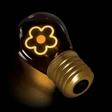 Lampe de Table en Forme d'Ampoule « Marguerite » – Bulb Fiction, Legami – Image 3
