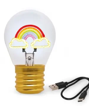 Lampe de Table Ampoule Arc-en-ciel, Legami
