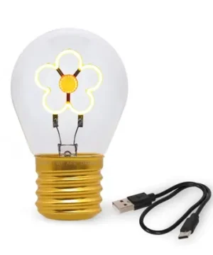 Lampe de Table en Forme d'Ampoule « Marguerite » – Bulb Fiction, Legami