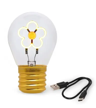Lampe de Table en Forme d'Ampoule « Marguerite » – Bulb Fiction, Legami