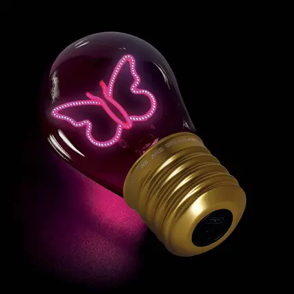 Lampe de Table Ampoule « Papillon » – Bulb Fiction, Legami – Image 2
