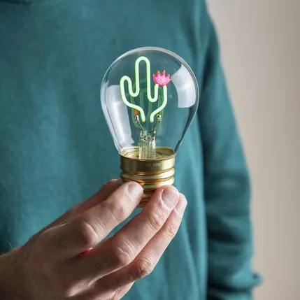 Lampe de Table en Forme d'Ampoule « Cactus », Legami – Image 6