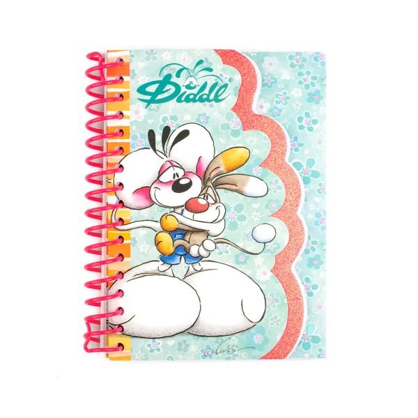 Carnet à forme et spirales A6, Diddl
