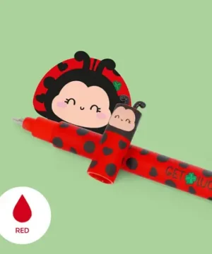 Alternative view of Stylo Gel Effaçable Coccinelle – Encre Rouge, Legami