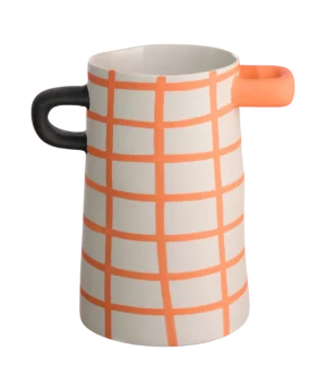 Vase Orange à Carreaux, Asa