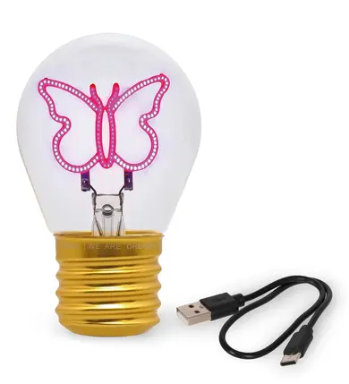 Lampe de Table en Forme d'Ampoule « Papillon »