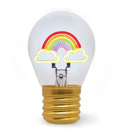 Lampe de Table Ampoule Arc-en-ciel, Legami – Image 2