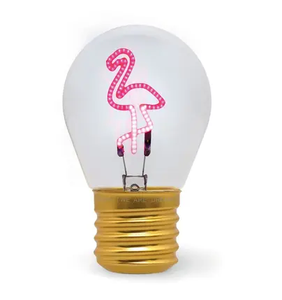 Lampe de Table en Forme d'Ampoule « Flamant Rose » – Bulb Fiction, Legami – Image 5