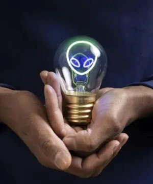 Alternative view of Lampe de Table en Forme d'Ampoule « Alien » – Bulb Fiction, Legami