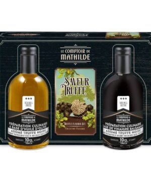 Coffret Huile & Vinaigre à la Truffe Noire 2 x 10 cl, Le Comptoir de Mathilde