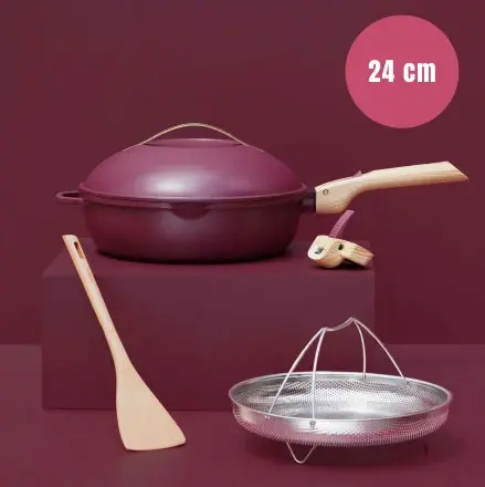 Fabuleuse Poêle 24cm Rubis, Cookut – Image 2