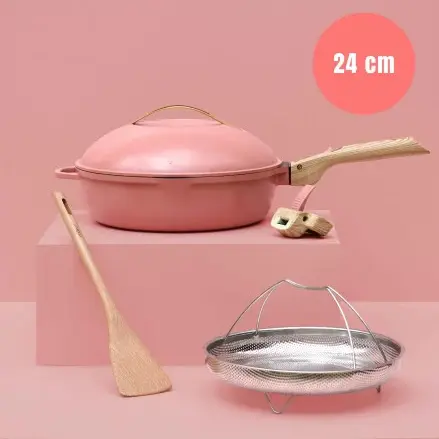 Fabuleuse Poêle 24cm Pivoine, Cookut – Image 3