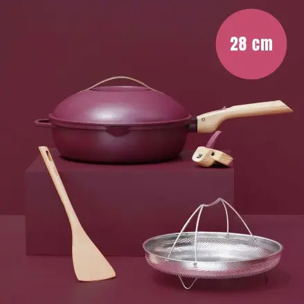 Fabuleuse Poêle 28cm Rubis, Cookut – Image 5