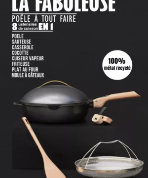 Alternative view of Fabuleuse Poêle 24cm Météore, Cookut