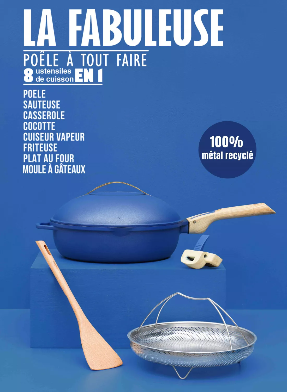 Fabuleuse Poêle 28cm Saphir, Cookut