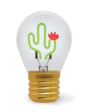 Alternative view of Lampe de Table en Forme d'Ampoule « Cactus », Legami