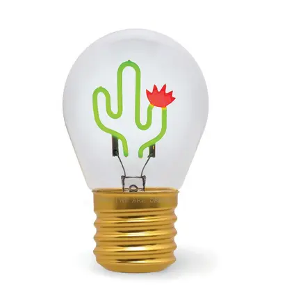 Lampe de Table en Forme d'Ampoule « Cactus », Legami – Image 2