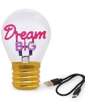 Lampe de Table en Forme d'Ampoule « Rêve en Grand » – Bulb Fiction, Legami