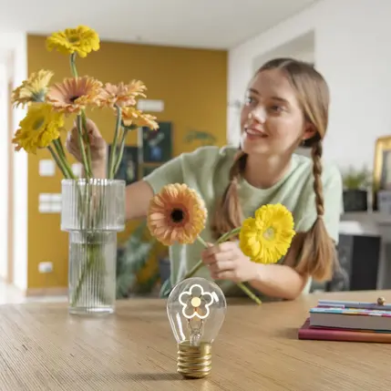 Lampe de Table en Forme d'Ampoule « Marguerite » – Bulb Fiction, Legami – Image 5