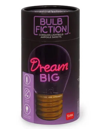 Lampe de Table en Forme d'Ampoule « Rêve en Grand » – Bulb Fiction, Legami – Image 4