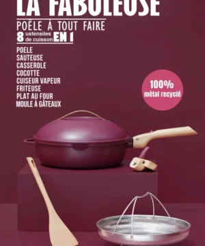 Fabuleuse Poêle 28cm Rubis, Cookut