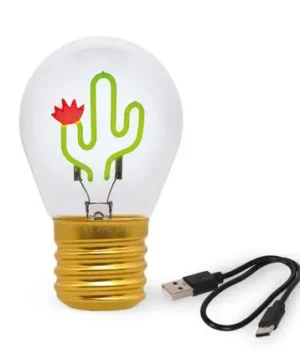 Lampe de Table en Forme d'Ampoule « Cactus », Legami