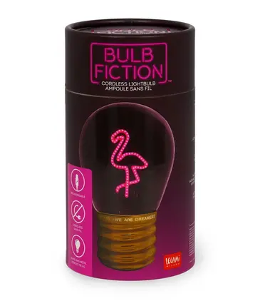Lampe de Table en Forme d'Ampoule « Flamant Rose » – Bulb Fiction, Legami – Image 3