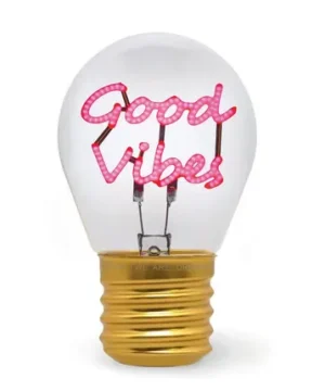 Alternative view of Lampe de Table Ampoule Good Vibes – Bulb Fiction, Legami