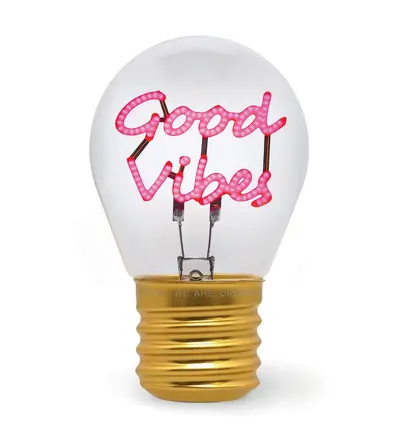 Lampe de Table Ampoule Good Vibes – Bulb Fiction, Legami – Image 2