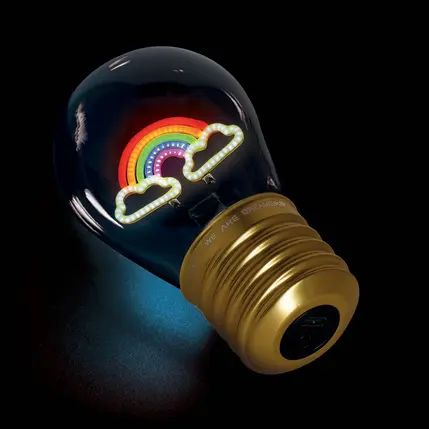 Lampe de Table Ampoule Arc-en-ciel, Legami – Image 3