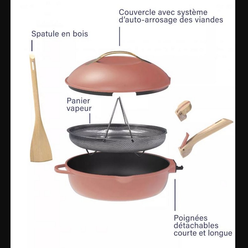 Fabuleuse Poêle 24cm Pivoine, Cookut – Image 2