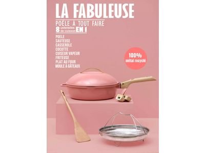 Fabuleuse Poêle 28cm Pivoine, Cookut