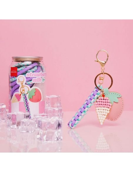 Kit Canette Bag Charm Pshiiit Strawberry Milk, La Petite Epicerie – Image 3
