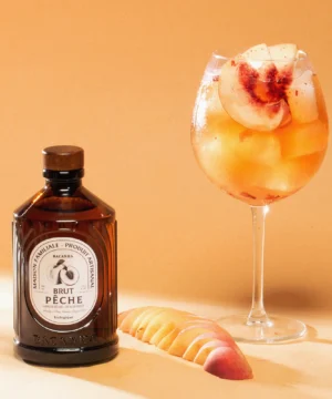 Sirop Saveur Pêche Brut Bio 400 ml, Bacanha