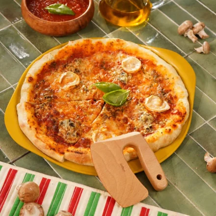 Plat Pizza + couteau Mangue, Cookut