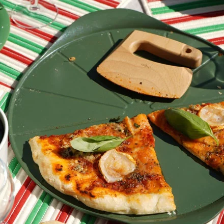 Plat Pizza + couteau fougère, Cookut