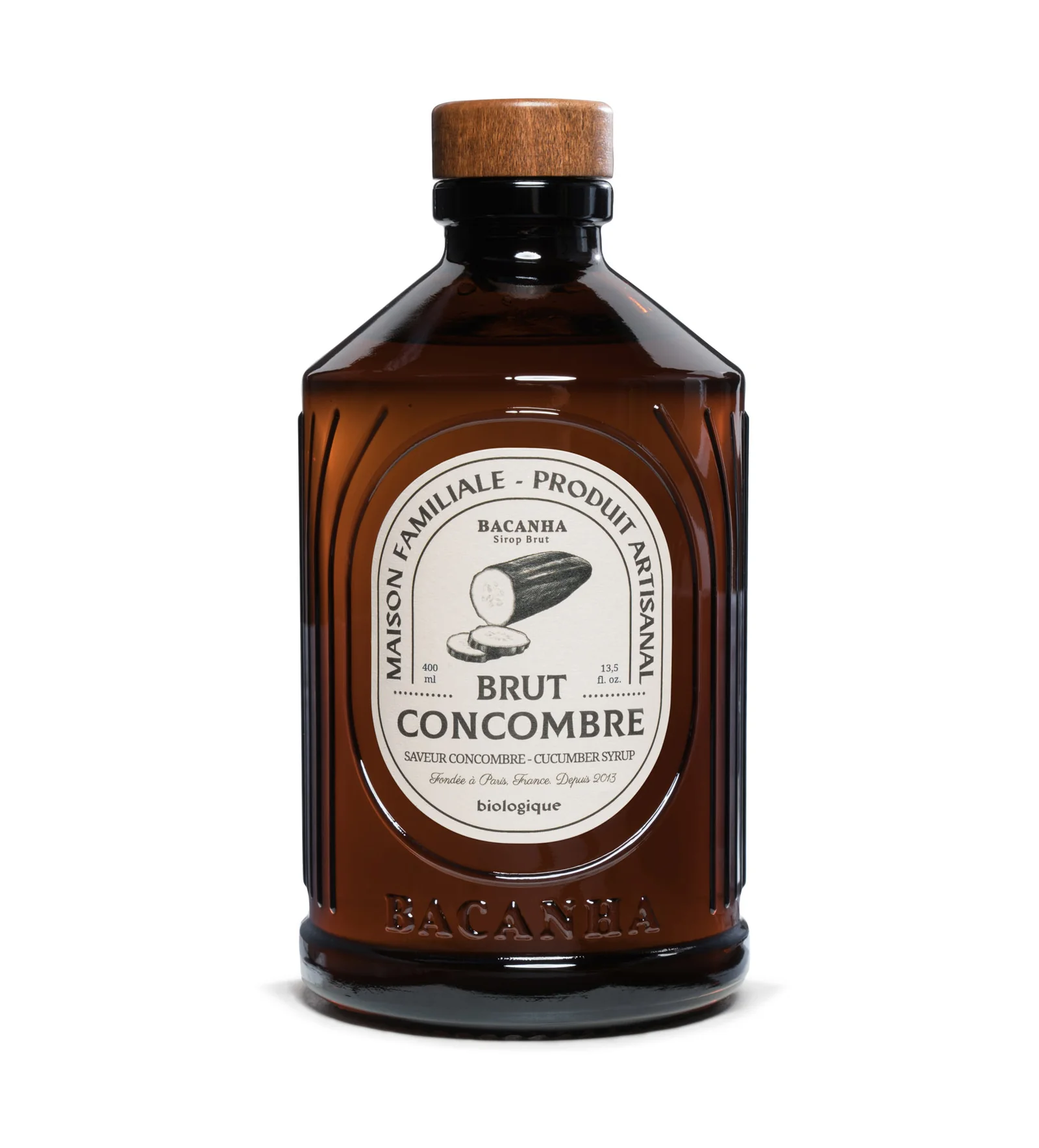 Sirop Brut de Concombre Bio 400 ml, Bacanha