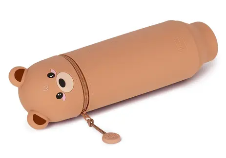 Trousse à crayons en silicone 2 en 1 Kawaii Ours Teddy, Legami – Image 3