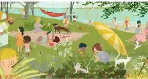 Alternative view of Puzzle 350 pièces – A Summer's Day, DJECO