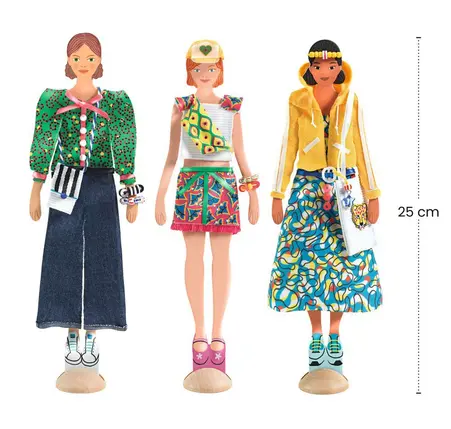 La Mode by Magali Attiogbé Wax | Coffret créatif de stylisme, DJECO – Image 3