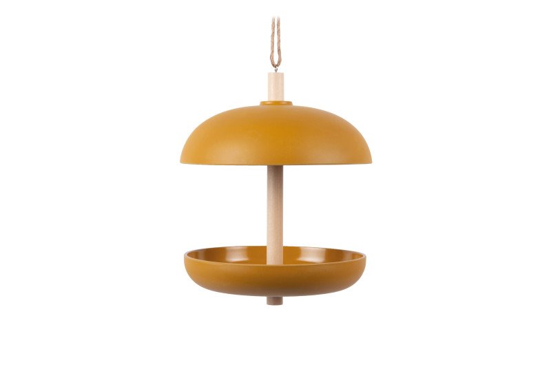 Mangeoire à oiseaux Unidad jaune ocre - H25 cm, Present Time