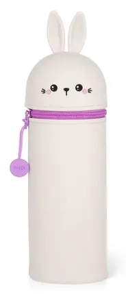Trousse à crayons en silicone 2 en 1 Kawaii Lapin, Legami – Image 2