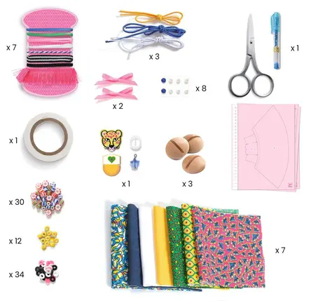 La Mode by Magali Attiogbé Wax | Coffret créatif de stylisme, DJECO – Image 2