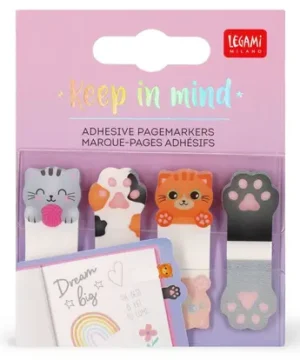 Marque-pages adhésifs Keep in Mind Kitty, Legami